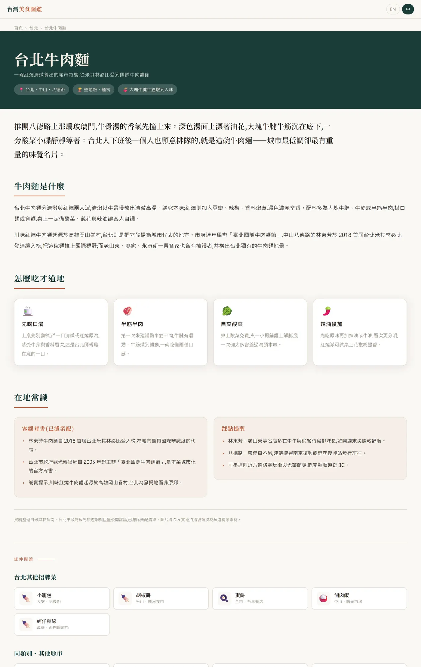 招牌菜深度頁